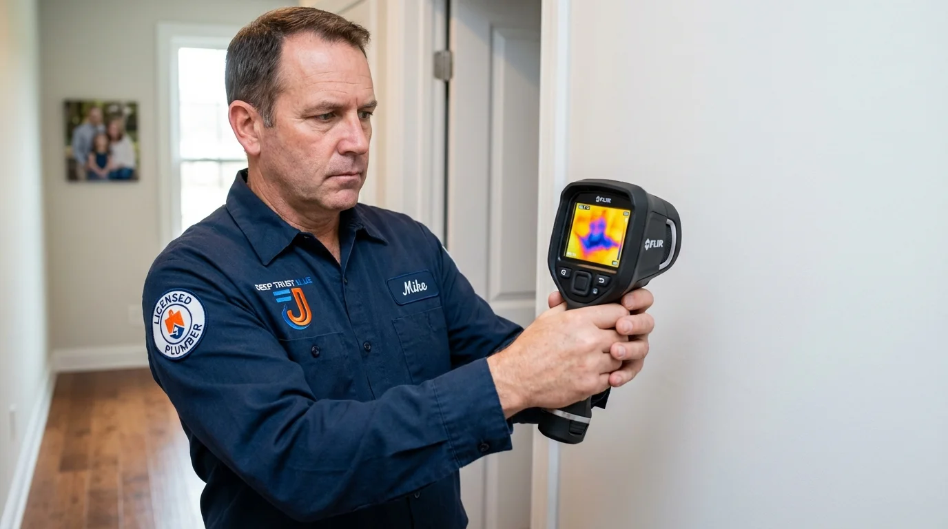 Thermal imaging leak detection by Johns Plumbing LLC in Menominee